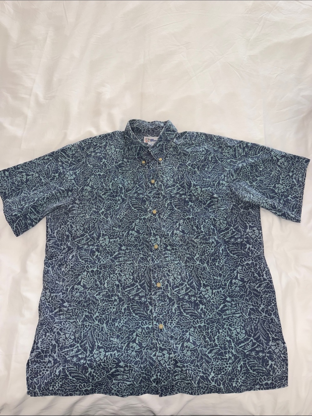 608116 Reyn Spooner Button Down Hawaiian Shirt SZ L EUC